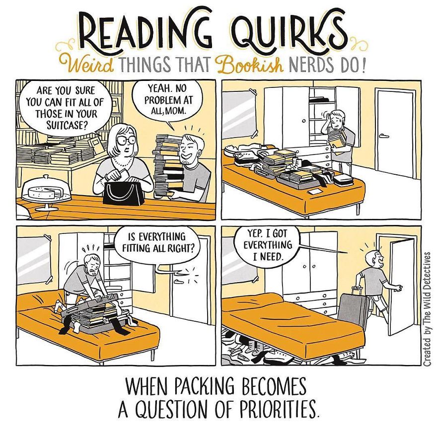 Weird things only book lovers do